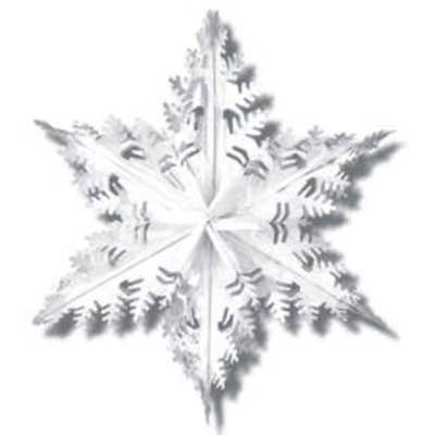 Metallic Snowflake Silver