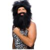 Prehistoric Wig & Beard - Black