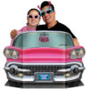 Pink Convertible Photo Prop