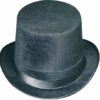 Black Vel-Felt Top Hat