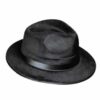 Black Felt Fedora Vel-Felt