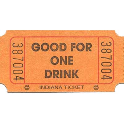 Roll Tickets - Good For One Drink