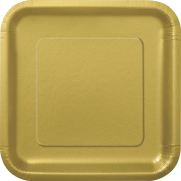 Gold Square Plates