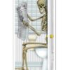 Skeleton Restroom Door Cover
