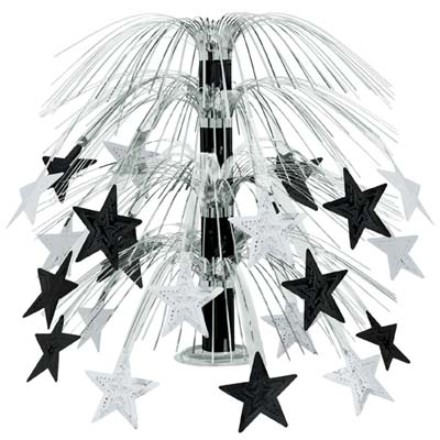 Star Cascade Centerpiece Black/Silver