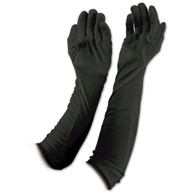 White Evening Gloves