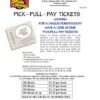 Pick Pay Pull Tickets
