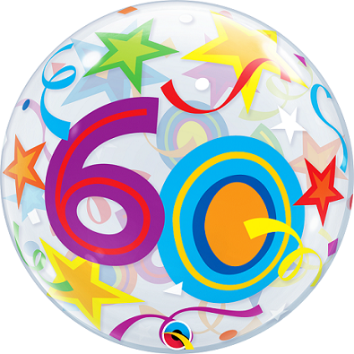 60 Stars Bubble Balloon