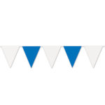 Blue & White Pennant String