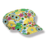 Flower Print Hat