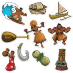 Polynesian Luau Cutouts