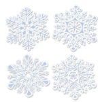Glittered Snowflake Cutouts