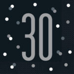 Black & Silver Napkins 30