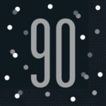 Black & Silver Napkins 90