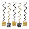 Black & Gold New Year Whirls