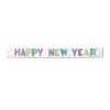 Metallic Multicolored New Year Banner