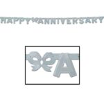 Foil Happy Anniversary Streamer