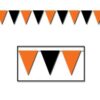 Orange And Black Pennant Banner
