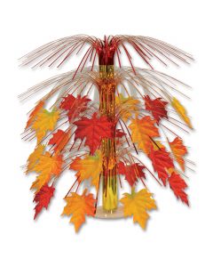 Fabric Fall Leaves Cascade Centerpiece