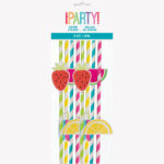 Fruit Decal Paper Straws
