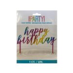 Rainbow Happy Birthday Cake Topper