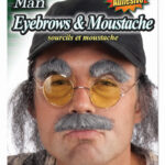 Old Man Eyebrows And Moustache