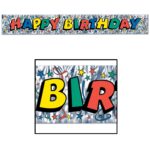 Metallic Birthday Fringe Banner