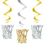 Gold & Silver Hanging Swirls