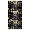 Congrats Grad Metallic Curtain