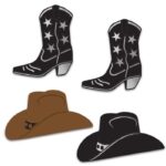 Foil Cowboy Hat & Boots