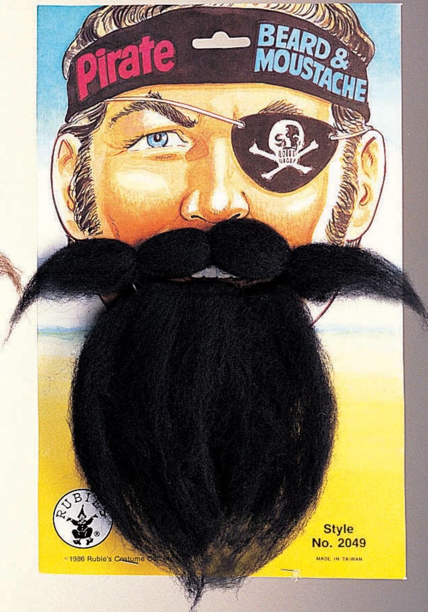 Pirate Beard/Moustache Set