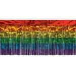 Rainbow Metallic Fringe