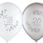 Happy 25th Anniversary Balloons
