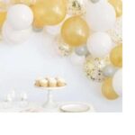 Gold & White Balloon Arch