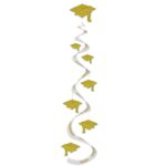 Printed Grad Cap Whirls