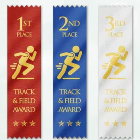 Track & Field Satin Ribbons